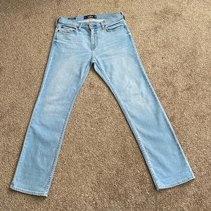Gently Used Blue Hollister Straight Jeans